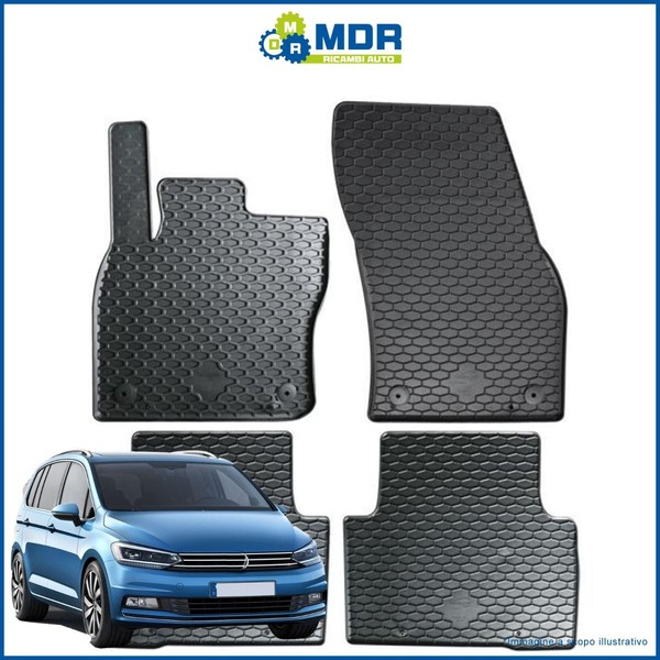 Teppiche - Gummimatten 3D TPE Schwarz FüR Volkswagen Touran II Ab 2015-image