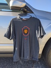 Original Manchester United Nike Center Swish Shirt XL Embroidered Logos