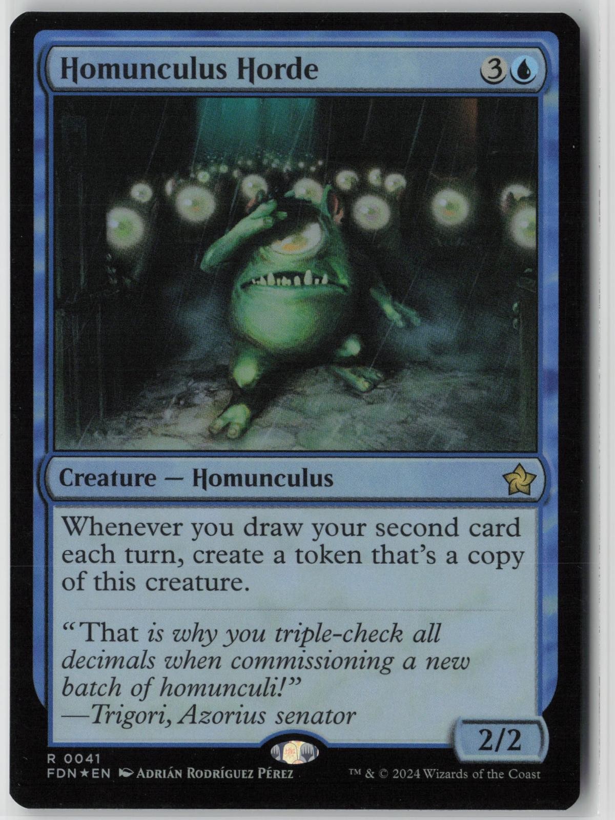 HOMUNCULUS HORDE - Foundations R Foil NM -