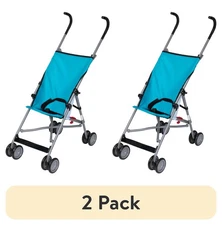 Cosco Kids Umbrella Stroller 2-Pack - Comfort Height, Toddler, Turquoise