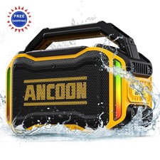 Bluetooth Wireless Speakers 80W Peak Loud Bass 20H Playtime IPX6 Waterproof