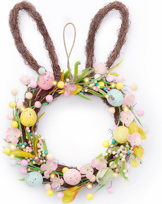 Valery Madelyn 40.6Cm Osterkranz Mit Eiern, Künstliche Türkranz, Osterei Kranz M