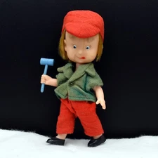 Thumbsy the Santa Claus Sprite Doll Vintage 1960s Fuller Brush Co Christmas READ