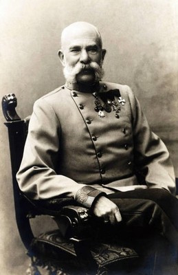 Portrait of Franz Joseph I of Austria 1900s Historic Old Photo