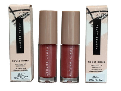 2x FENTI BEAUTY By RIHANNA GLOSS BOMB UNIVERSAL LIP LUMINIZER