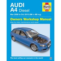 Audi A4 Diesel 03.2008-10.2015 1968Cc Limousine Kombi Reparaturanleitung Haynes