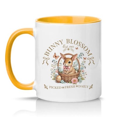 Bunny Blossom Est 1904 ausgewählte Damen 11 Unzen Keramiktasse Osterhase Blumengeschenk