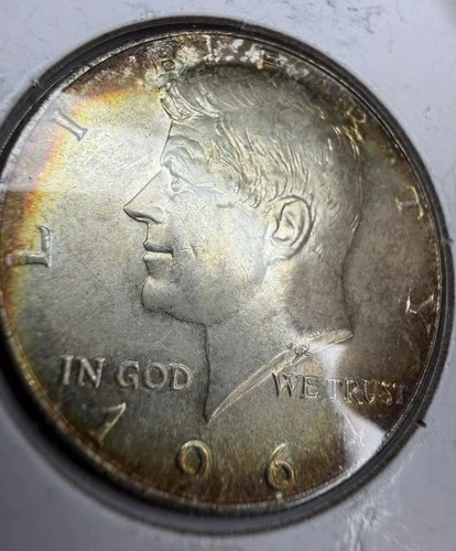 ⭐️1964 BEAUTIFUL DARK TERMINAL TONED 90% SILVER KENNEDY ⭐️