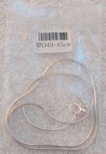 925 Sterling Silver Necklace 1MM- 2MM Round Snake Chain, 18 Inch