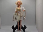 Vintage Mattel Barbie Doll Chanel Style White Tweed Suit Bloomingdale's B Bag