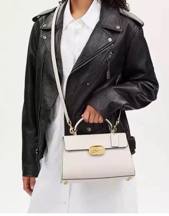 COACH Eliza Top Handle 2-Way Handbag CP006 Black for sale online