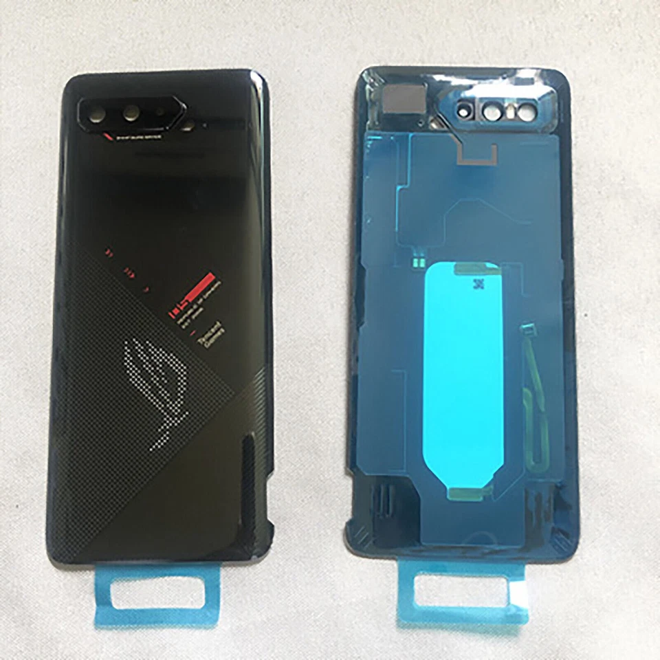 Cubierta trasera de batería puerta de vidrio para teléfono móvil ASUS ROG 5 ZS673KS Foto 2 de 3