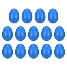 14 Pcs Egg Shakers Plastic Musical Maracas Hand Percussion Instrument, Blue