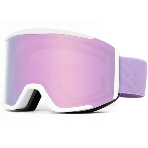 OTG Ski Goggles for Men Women & Youth,Snow/Snowboard Goggles Anti Fog UV Prot...