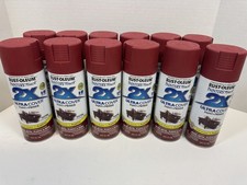 12 Rust-Oleum Painter s Touch 2X Spray Paint 12oz Satin Colonial Red Ultra Cover