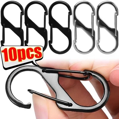 MARKENLOS 10 Stück karabiner,schlüssel karabiner,karabinerhaken,S karabiner klein,S K