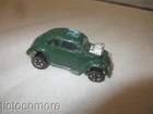 VINTAGE HOT WHEELS REDLINES CAR CUSTOM VW BEETLE DARK GREEN ENAMEL HOTWHEELS