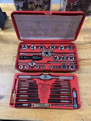 Snap On TDM-117A 41pc METRIC Tap & Die Set W/Snap-on USA - Bild 1 von 4