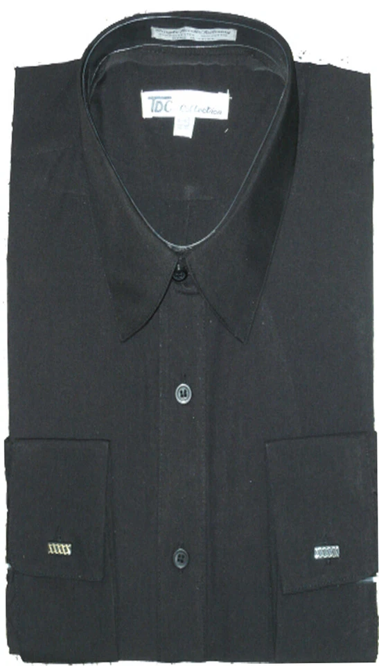 Men's 65% polyester 35% Cotton French cuff Shirts Design By Fotino Landi SG03F - Image 3 of 4