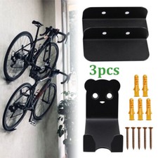 3X Bike Bicycle Cycling Pedal Tire Wall Mount Storage Hanger Stand Rack Mounts