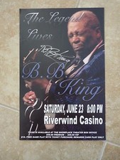 BB King Of The Blues Signed Autographed 11x17 Concert Poster  Guaranteed #3G1