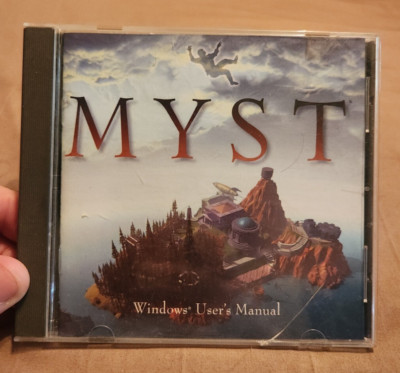 MYST PC Windows Computer CD Rom Award Winning Game with Windows User s Manual 