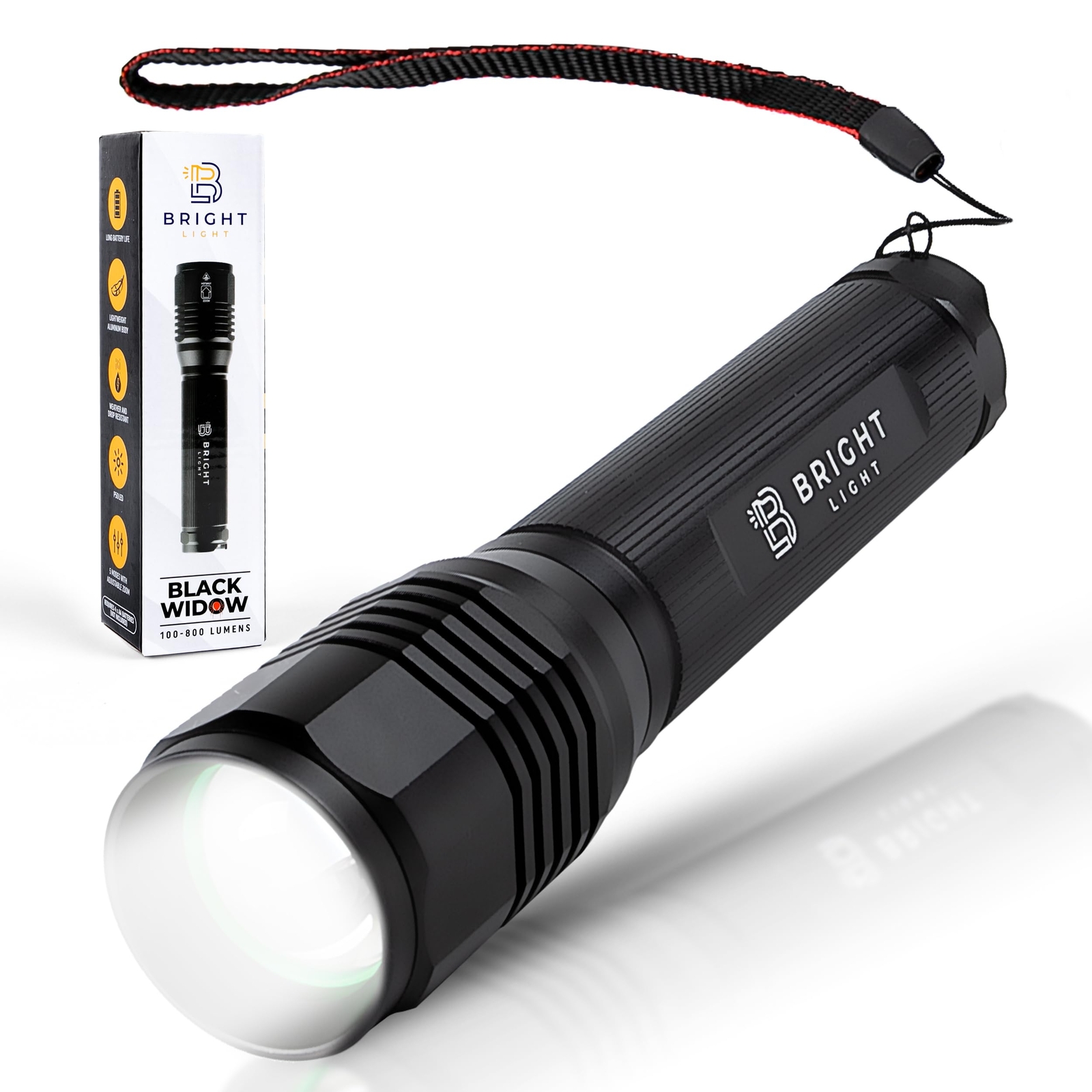 Bright Light BW1 LED Flashlight – AA Battery-Powered, 1200 Lumens, Ideal for ...