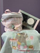 Summer 2021 Pusheen Ice Cream Subscription Box Items Apron, Cooler, Chalkboard