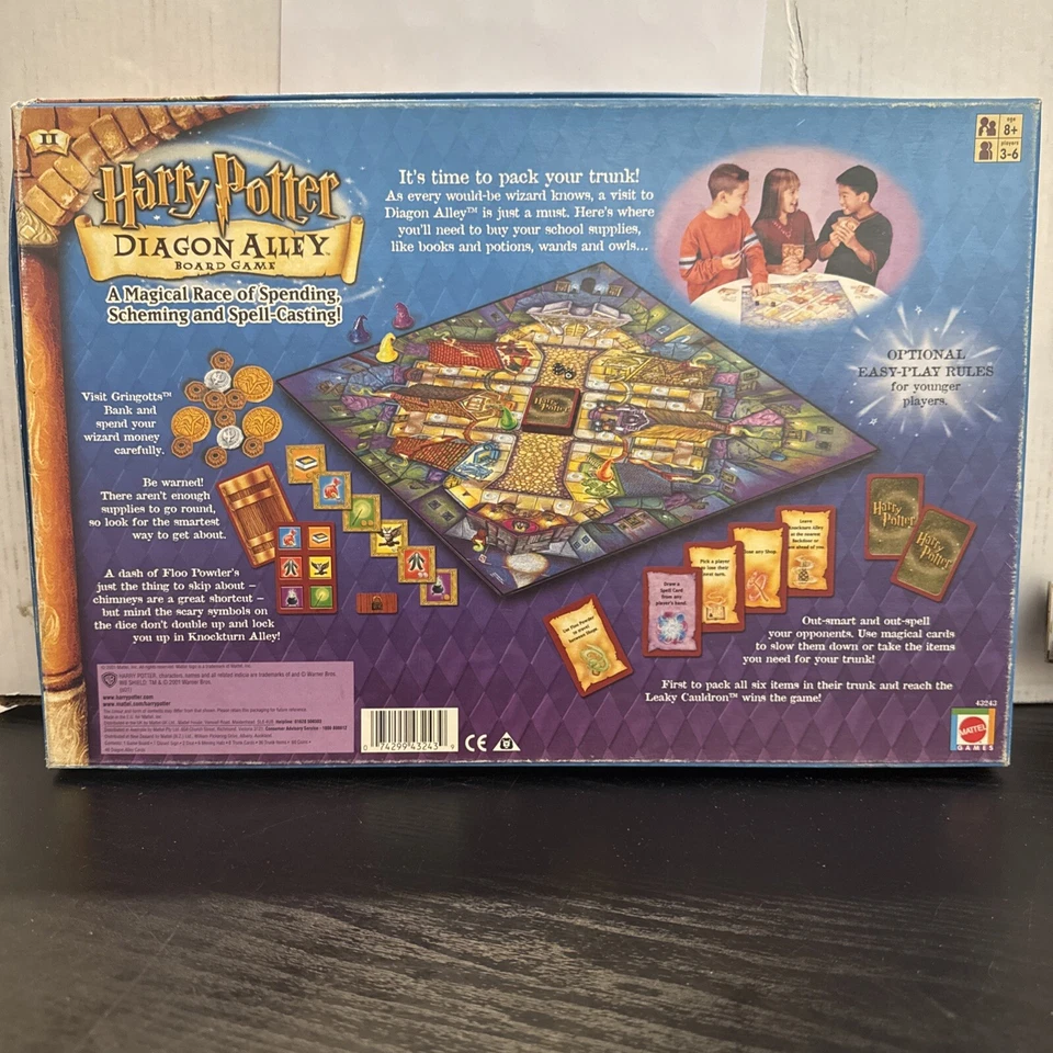 Harry Potter Diagon Alley Board Game Complete Mattel Games 2001 Vintage VGC - Image 2 of 4