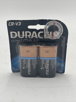 2 PacK DURACELL CR-V3 ULTRA LITHIUM BATTERY BEST BY 2024 Camera NIP New FREESHIP