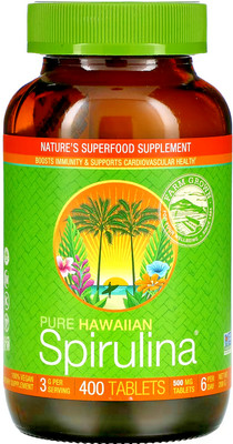 Nutrex Hawaii, reines hawaiianisches Spirulina, 3 g, 400 Tabletten