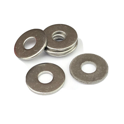 M6 x 17 mm Unterlegscheiben A2 Edelstahl Penny Typ, Flachscheiben. 100 Stück.