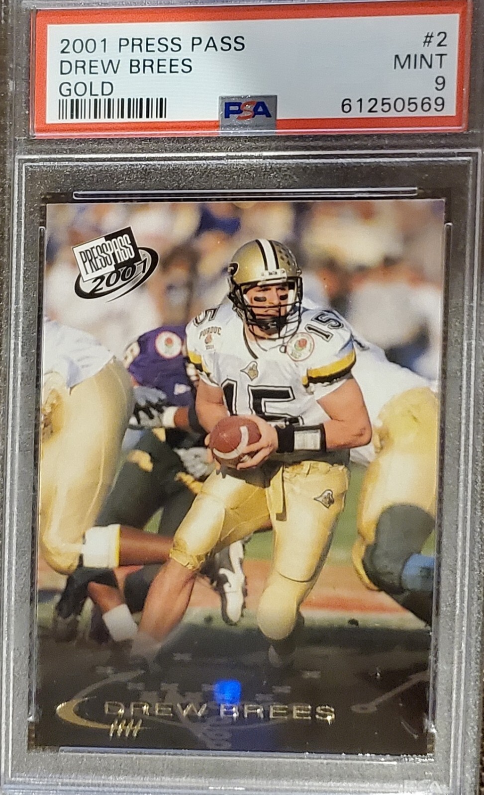 Drew Brees Press Pass #2 Gold