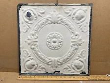 1pc 16.5" x 16.5" Full Piece Antique Ceiling Tin Vintage Reclaimed Salvage Art