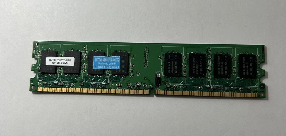5GB (5-1GB) Lifetime Memory Products DDR2 PC2-6400 NA19554 DIMM - Image 3 of 4