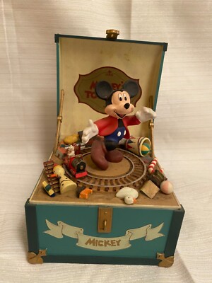 Disney Mickey Mouse - RARE Mickey's Toy Chest Music Box by Schmid