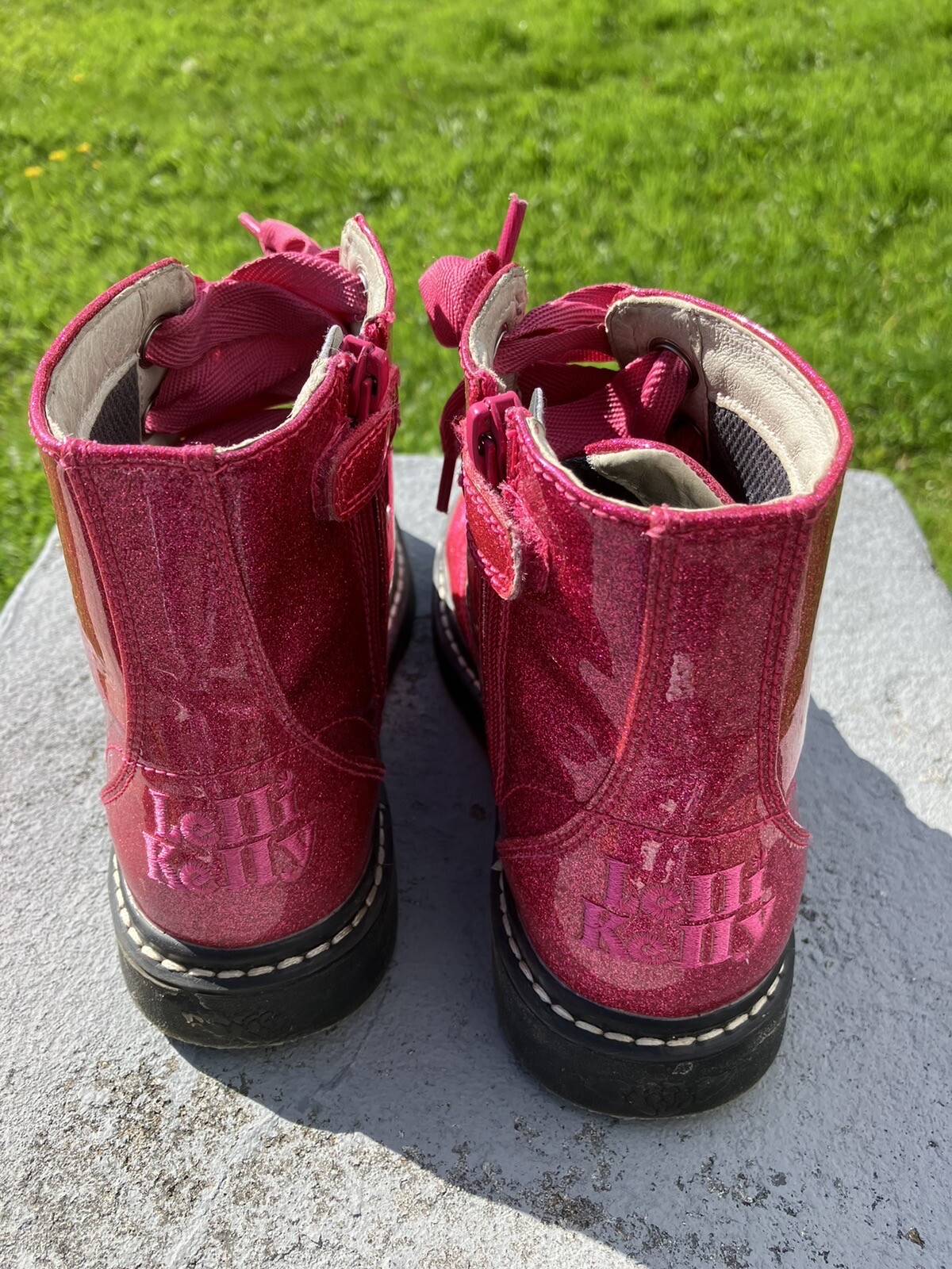 Lelli Kelly Boots in Fuchsia /Pink Glitter Size EU34/Uk2 eBay