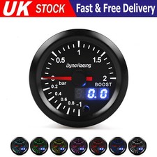 2'' 52mm LED Digital &amp; Pointer 7 Color Car Turbo Boost Meter Bar Pressure Gauge