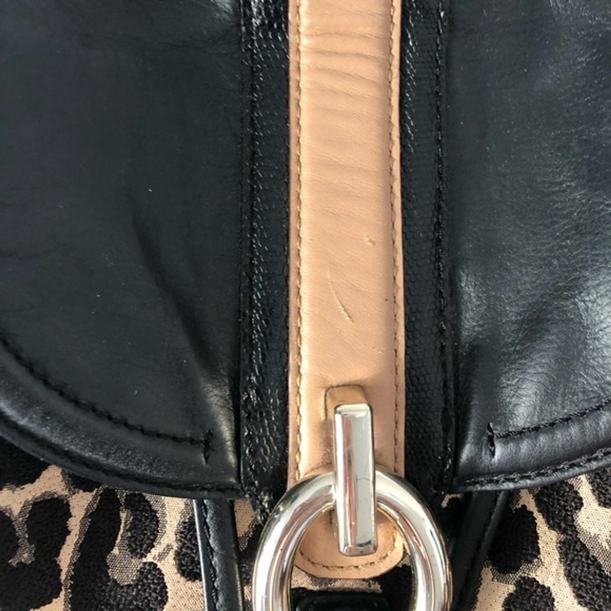 DVF Sutra Leopard Print Jacquard Backpack Diane von Furstenberg leather bag Vintage Diane Von Furstenberg Sac De Voyage Cheetah  main image 4