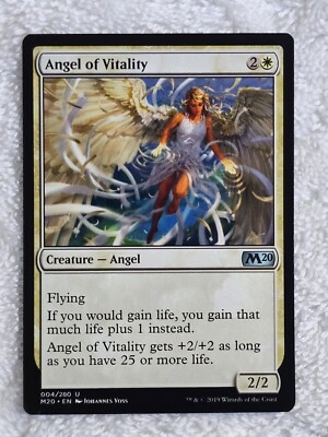 mtg core set 2020 most expensive cards MTG Angel of Vitality - Core Set 2020 (M20) #4 Magic Gathering Card U NM
