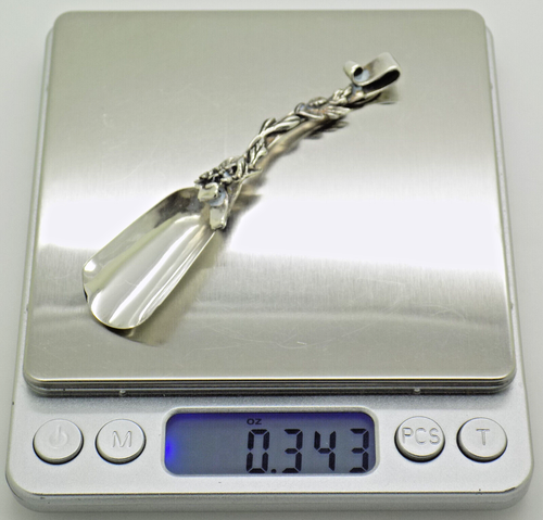 Vintage Italien Fait à la Main Argent Sterling 925 Branche Arbre Design Sucre - Photo 8 sur 12