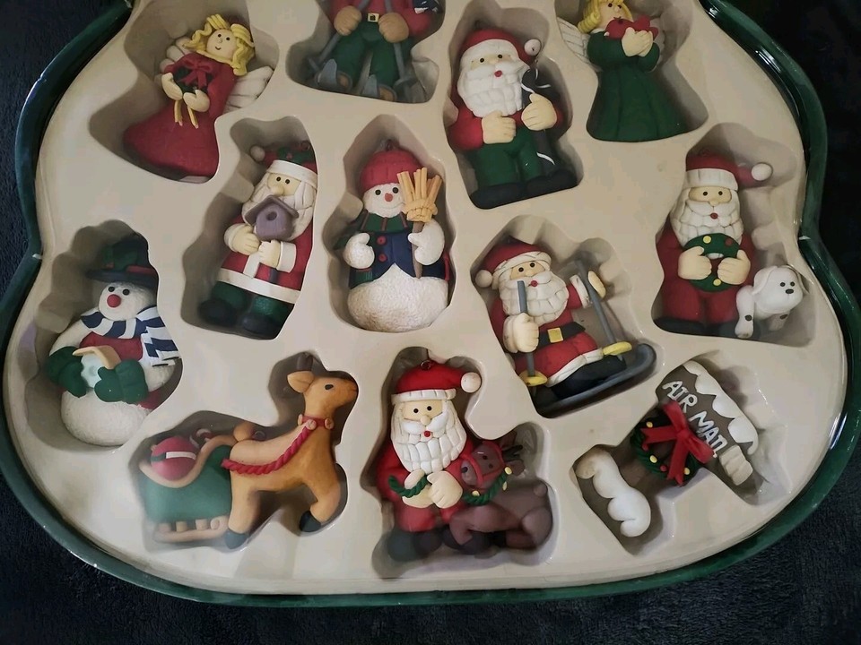 Vintage Christmas Ornaments Retired KMart Trim A Home Set of 15 In Box