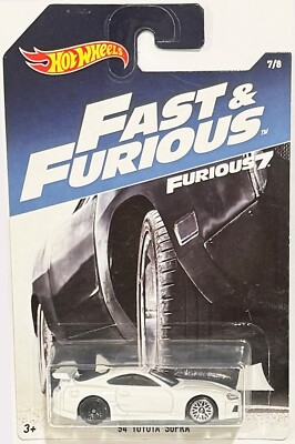 White Toyota Supra Hot Wheels 