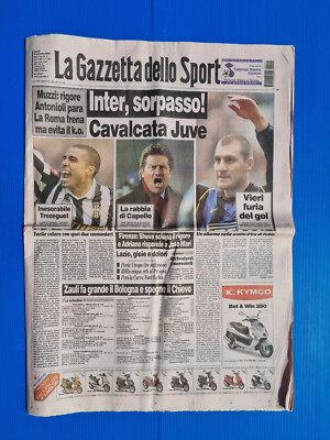Gazzetta Dello Sport 31 Mars 2002 - Inter-Juventus, Inzaghi, Milan, Vieri, Roma
