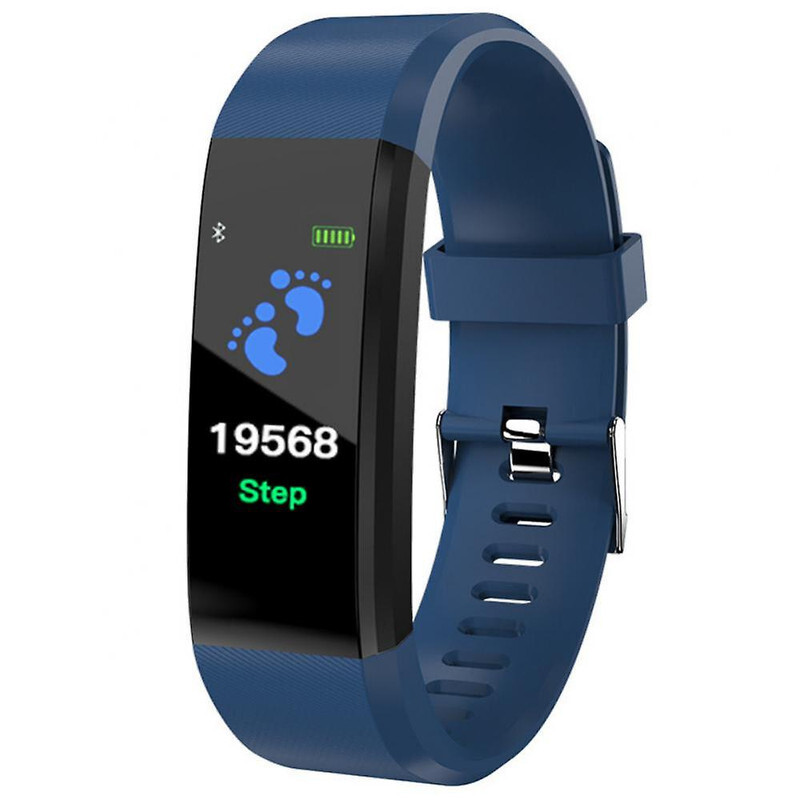 Fitness Tracker Smart Band Your Health Steward reloj de pulsera salud, azul