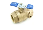 ZURN 1" Bronze Full Port Tapped Ball Valve T Handle PVB Backflow Preventer