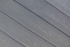 Grey Wood Effect Composite Decking Board- 2.9M. Free Fixings Included