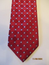 Jos A Bank Red Silk Neck Tie