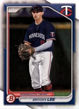 2024 Bowman Base Paper Brooks Lee #BP-143 Minnesota Twins Prospect Baseball Card