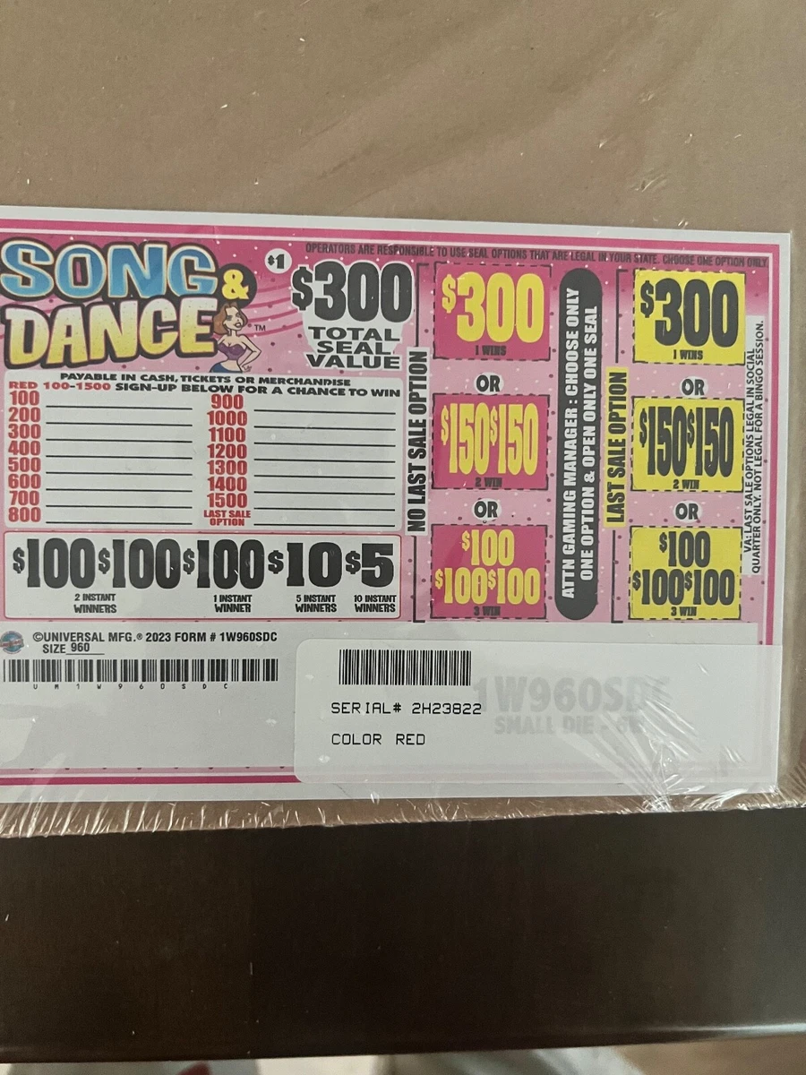 Pull tab tickets for sale sale